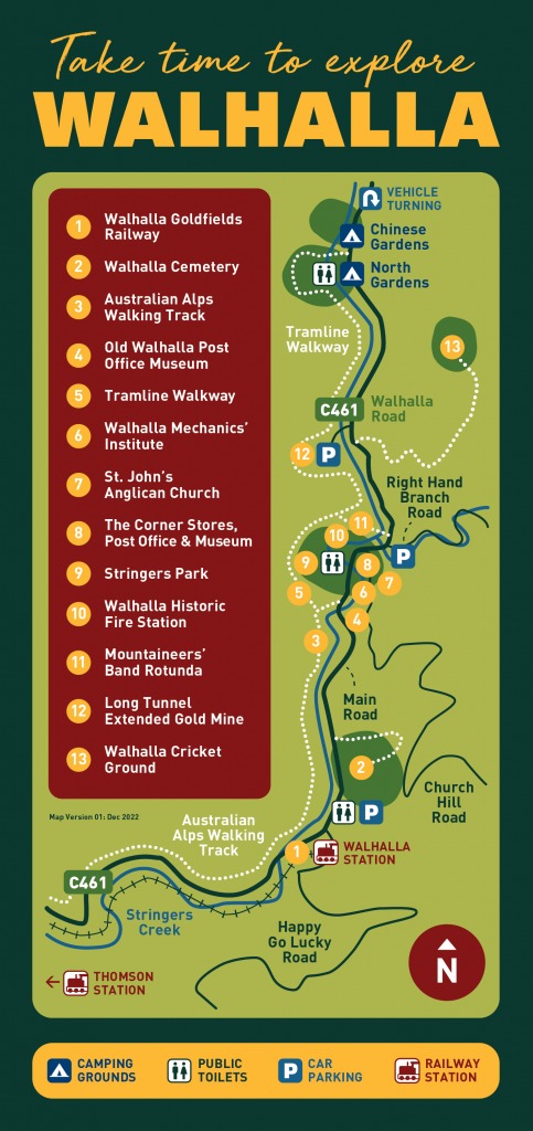 Walhalla town Map